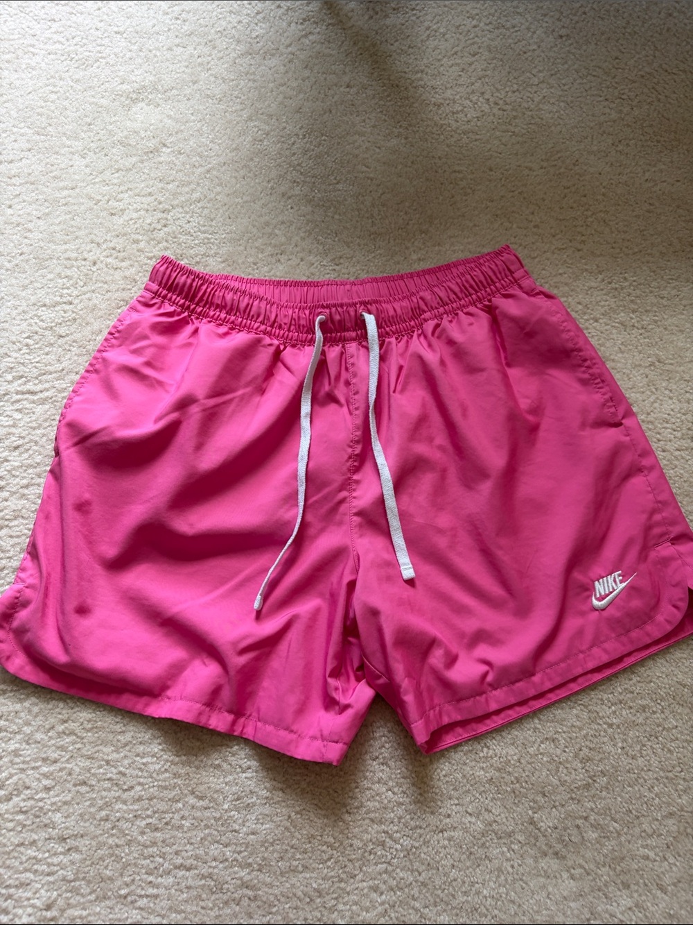 Nike Hot Pink Drawstring Athletic Shorts